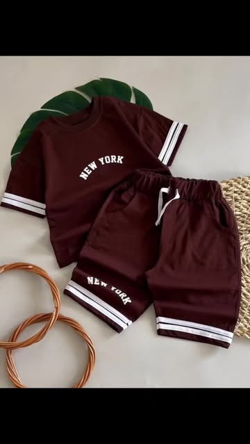 ست اسپرت  NEW YORK  مناسب پسر و دختر، قواره باکسی